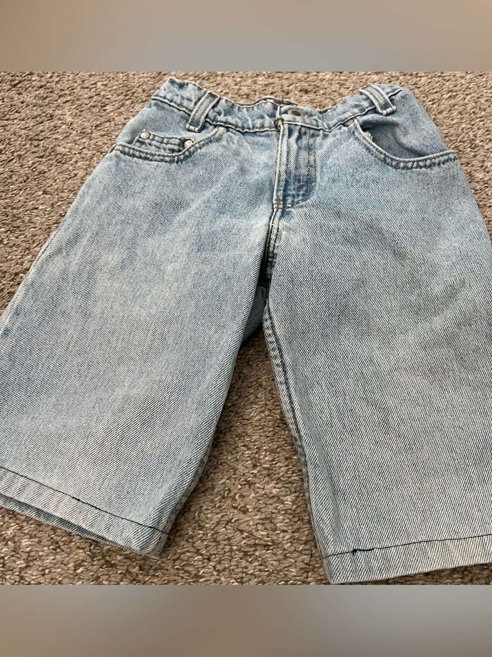 Levi’s SilverTab Kids Vintage Light Blue Denim Shorts Size 8 unisex